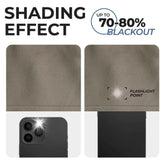 Linen Pattern Washable Room Darkening Blackout Curtain Set 42" - 8 Pieces